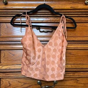Victorias Secret Polka Dot Crop Tank